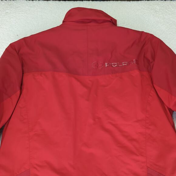 Pure Polaris Snowmobile Jacket Racing Men's Size Medium Red 100%‎ Nylon - Picture 5 of 10